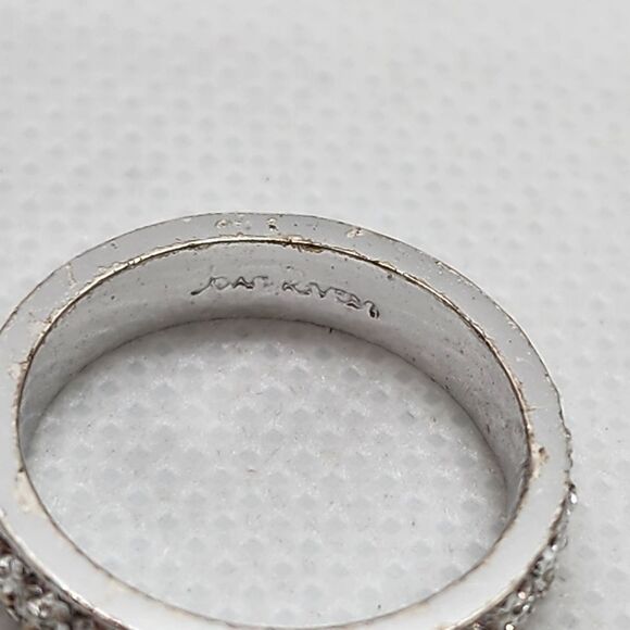 Joan Rivers Silver Tone & CZ Ring (6) - Picture 6 of 8